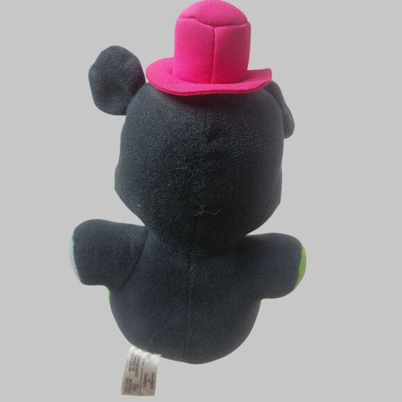 Five Nights At Freddys Blacklight Glamrock  Plush Bear Hat Neon Colors 8" - Picture 2 of 8